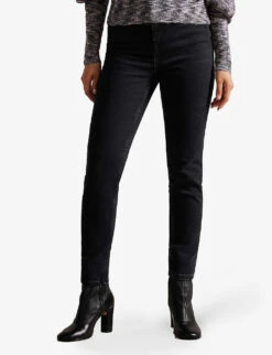 Ted Baker Poppiyy Skinny-leg High-rise Denim Jeans -Women Clothing Store R04051542 BLACK ALT02