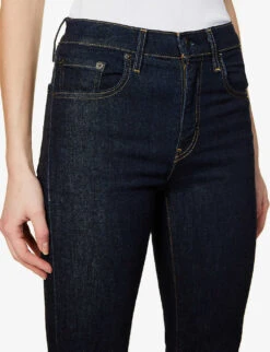 Levis 724 Straight-leg High-rise Stretch-denim Jeans -Women Clothing Store R04062389 BLUEWAVERINSE ALT04