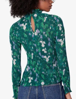 Whistles Kaleidoscope Recycled-polyester Blouse -Women Clothing Store R04064984 MULTICOLOURED ALT03