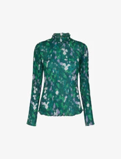 Whistles Kaleidoscope Recycled-polyester Blouse