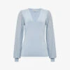 Reiss Brooklyn Balloon-sleeve Woven Top