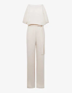 Reiss Koa Drape-armhole Woven Bridal Jumpsuit