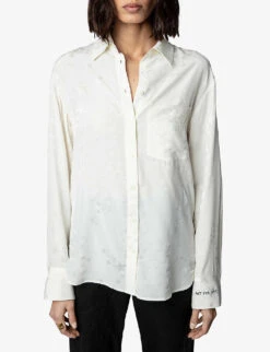 Zadig & Voltaire Morning Star Silk-jacquard Shirt -Women Clothing Store R04074041 CRAIE ALT02