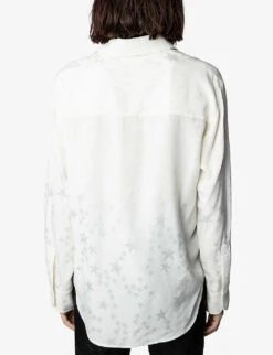 Zadig & Voltaire Morning Star Silk-jacquard Shirt -Women Clothing Store R04074041 CRAIE ALT03