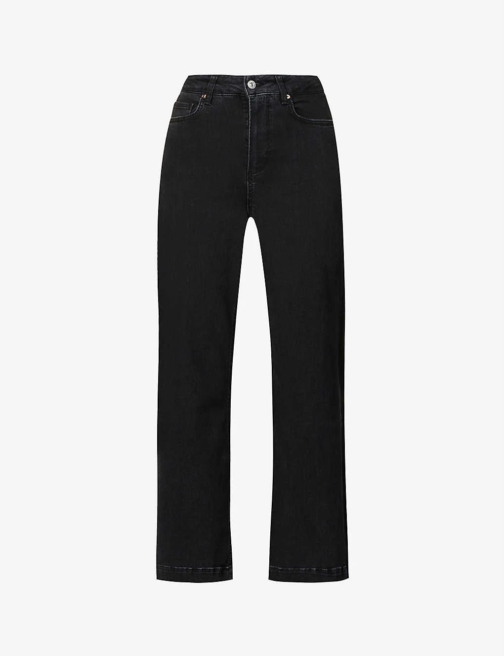 Paige Flaunt Spotlight Wide-leg High-rise Stretch-denim Jeans 1 Paige Flaunt Spotlight Wide-leg High-rise Stretch-denim Jeans