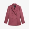 Ted Baker Seraph Double-breasted Satin Blazer