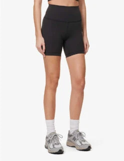 Lululemon Wunder Train High-rise Stretch-woven Shorts 7 Lululemon Wunder Train High-rise Stretch-woven Shorts -Women Clothing Store R04082323 BLACK ALT02