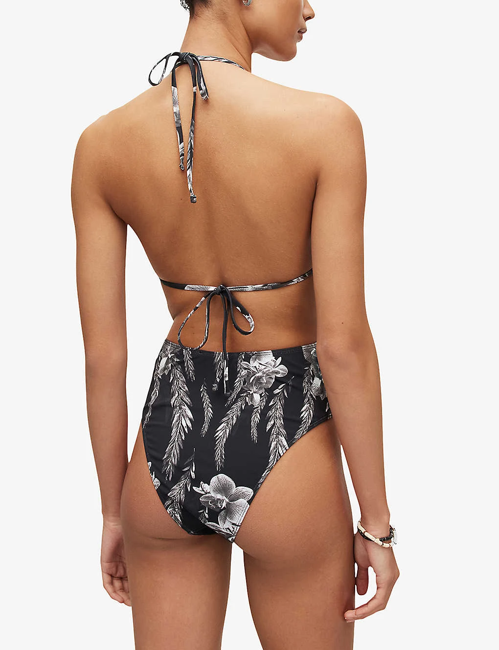 AllSaints Peri Mia Cut-out Stretch Recycled-polyamide Swimsuit 4 AllSaints Peri Mia Cut-out Stretch Recycled-polyamide Swimsuit - Image 4