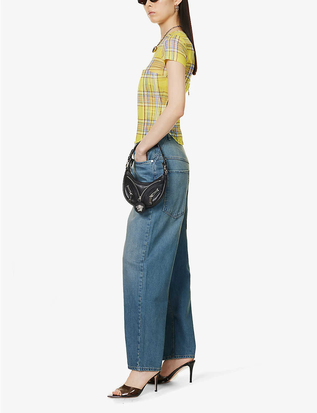 Echo Faded-wash Wide-leg Low-rise Jeans 2 Echo Faded-wash Wide-leg Low-rise Jeans - Image 2