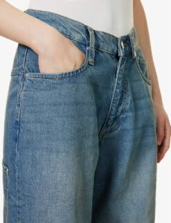 Echo Faded-wash Wide-leg Low-rise Jeans 11 Echo Faded-wash Wide-leg Low-rise Jeans -Women Clothing Store R04086819 ECHODENIM ALT04