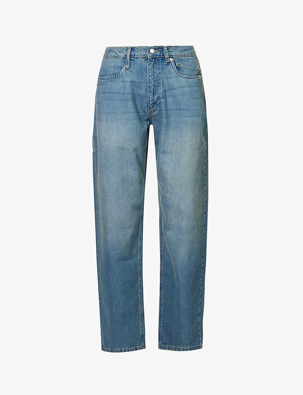 Echo Faded-wash Wide-leg Low-rise Jeans 1 Echo Faded-wash Wide-leg Low-rise Jeans
