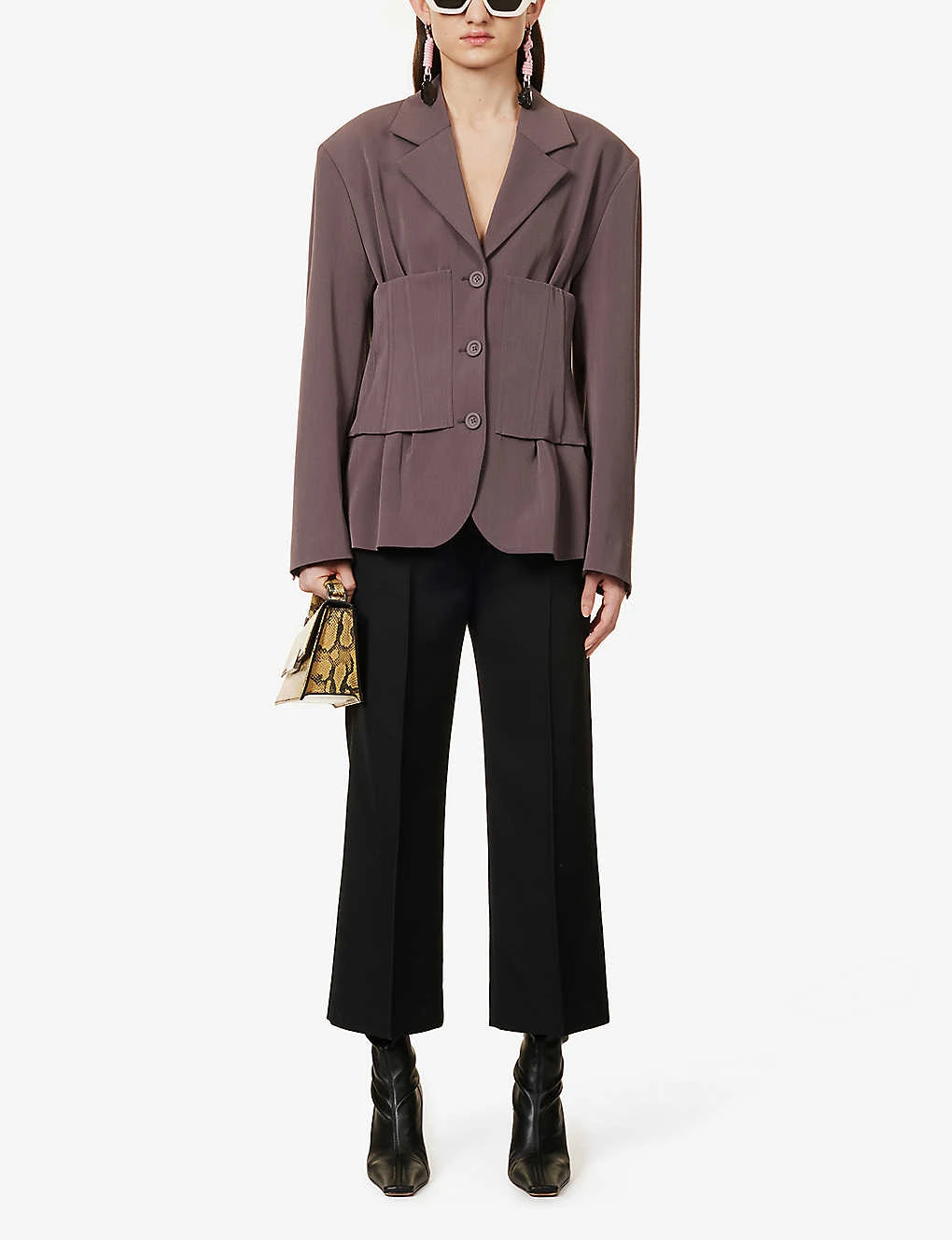 Acne Studios Straight-leg Mid-rise Cotton-blend Trousers 2 Acne Studios Straight-leg Mid-rise Cotton-blend Trousers - Image 2