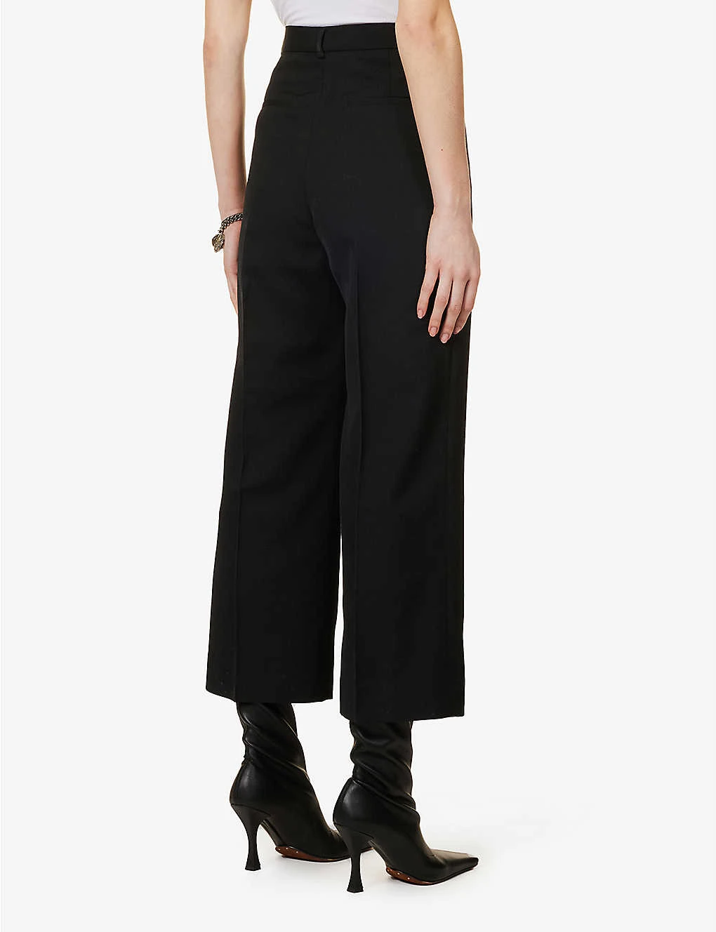 Acne Studios Straight-leg Mid-rise Cotton-blend Trousers 4 Acne Studios Straight-leg Mid-rise Cotton-blend Trousers - Image 4