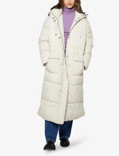 Giovanna Recycled-polyester Puffer Coat -Women Clothing Store R04093226 IVORY ALT02