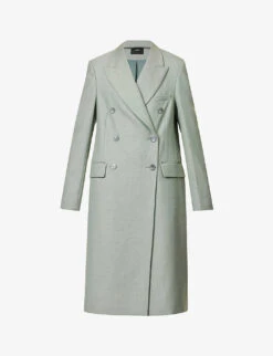 Joseph Cornwall Double-breasted Wool-blend Coat