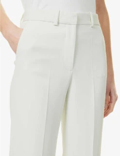 Joseph Comfort Cady Morissey Straight-leg Mid-rise Woven Trousers -Women Clothing Store R04095206 PUTTY ALT04