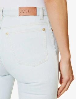 Joseph Duke Straight-leg Mid-rise Stretch-denim Jeans -Women Clothing Store R04095453 LIGHTBLUE ALT05