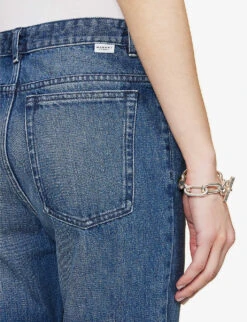 Isabel Marant Etoile Nea Mid-rise Tapered-leg Jeans -Women Clothing Store R04096988 BLUE ALT05