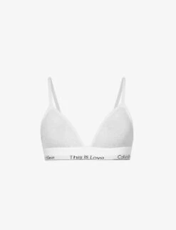 Calvin Klein This Is Love Cotton-blend Triangle Bra
