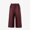 Route Wide-leg Mid-rise Knitted Trousers