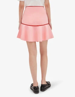 CLAUDIE PIERLOT Mysiri Braid Trim Stretch-knit Skirt 9 CLAUDIE PIERLOT Mysiri Braid Trim Stretch-knit Skirt -Women Clothing Store R04103298 DIVERS ALT03