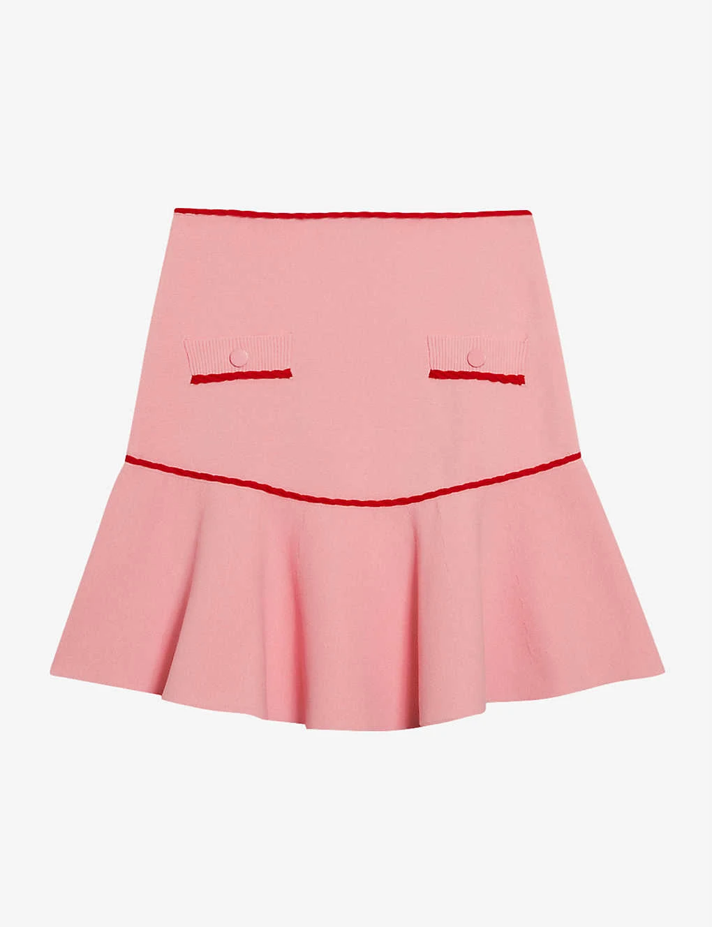 CLAUDIE PIERLOT Mysiri Braid Trim Stretch-knit Skirt 1 CLAUDIE PIERLOT Mysiri Braid Trim Stretch-knit Skirt