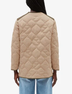 CLAUDIE PIERLOT Gwen Quilted Contrast-trim Woven Coat -Women Clothing Store R04103375 DIVERS ALT03