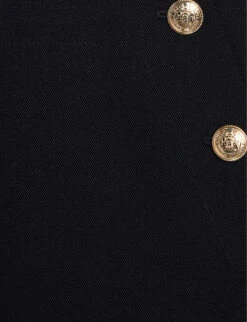 CLAUDIE PIERLOT Pames Braces-trim Stretch-woven Trousers -Women Clothing Store R04104033 BLEUS ALT04