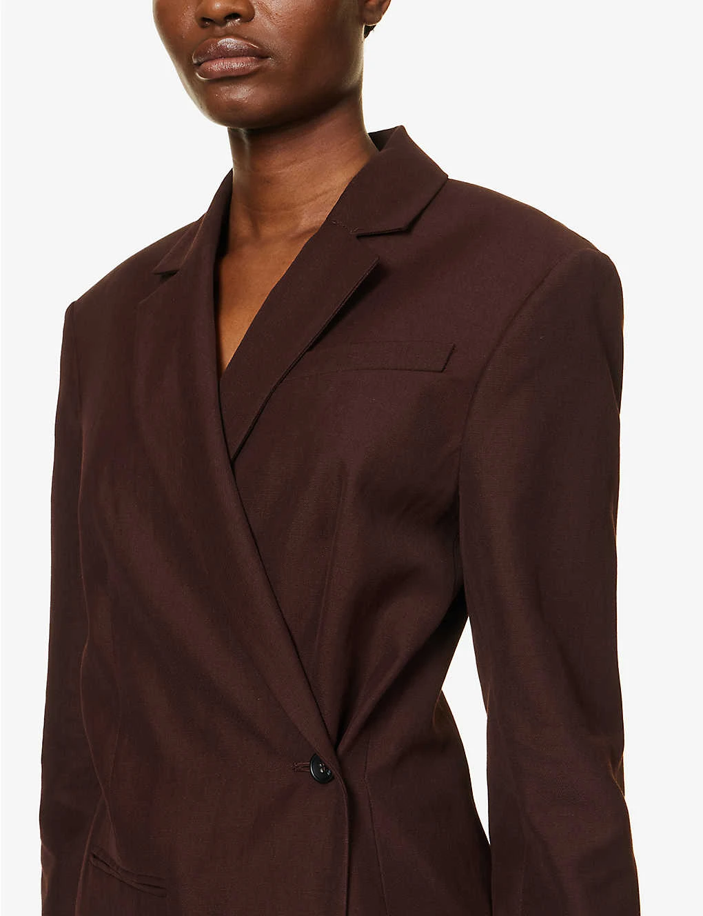 Jacquemus La Veste Tibau Double-breasted Woven Blazer 5 Jacquemus La Veste Tibau Double-breasted Woven Blazer - Image 5
