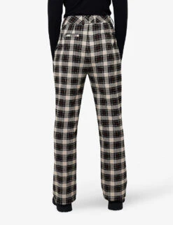 Germaine Straight-leg Mid-rise Recycled-polyester Trousers -Women Clothing Store R04110107 PLAID ALT03
