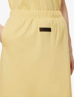 ESSENTIALS Cotton Midi Skirt -Women Clothing Store R04111612 LIGHTTUSCAN ALT04