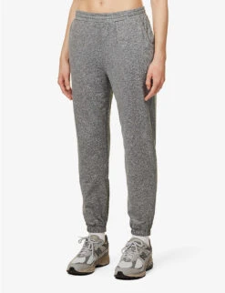 Vuori Boyfriend Drawstring-waist Stretch-woven Jogging Bottoms -Women Clothing Store R04114829 HEATHERGREY ALT02