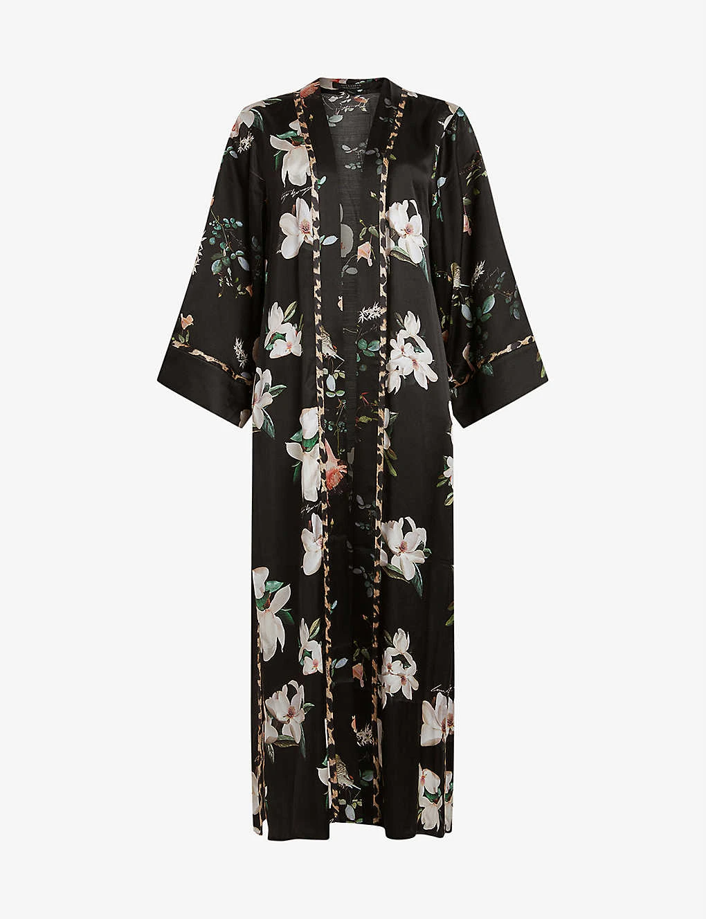 AllSaints Floral-print Woven Kimono 1 AllSaints Floral-print Woven Kimono