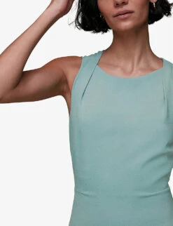 Whistles Tie Back Stretch-crepe Maxi Dress -Women Clothing Store R04118636 ALT04