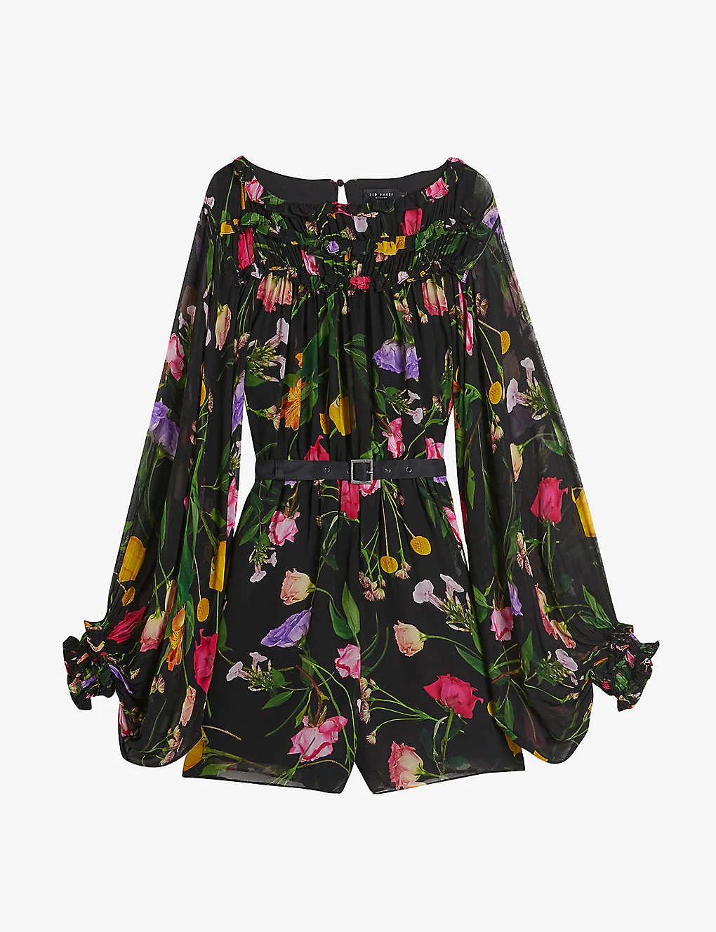 Ted Baker Floral-print Woven Mini Dress 1 Ted Baker Floral-print Woven Mini Dress