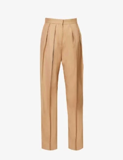 STELLA MCCARTNEY Tapered Mid-rise Woven Trousers