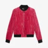 THE KOOPLES Crushed-velvet Bomber Jacket