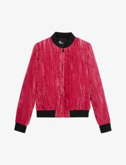 THE KOOPLES Crushed-velvet Bomber Jacket