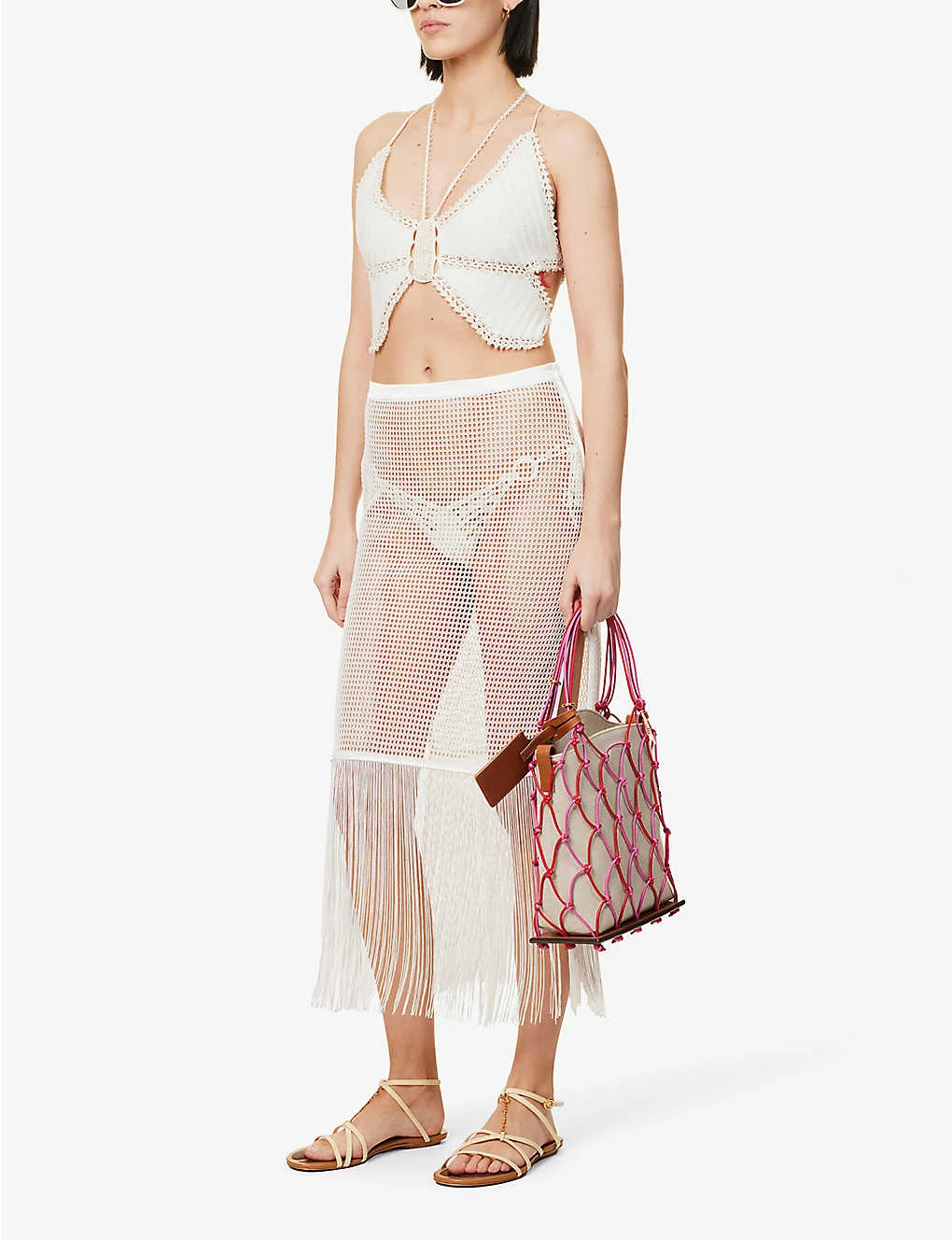 Camelia Fringe-trim Cotton-knit Maxi Skirt 2 Camelia Fringe-trim Cotton-knit Maxi Skirt - Image 2