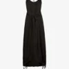 AllSaints Kaye Drawcord-hem Recycled Polyester-blend Maxi Dress