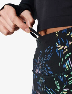 Sweaty Betty Power Workout High-rise Stretch-jersey Leggings -Women Clothing Store R04127182 BLACKFLORALPRINT ALT04