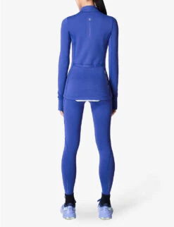 Sweaty Betty Therma Slim-fit Stretch-woven Workout Jacket -Women Clothing Store R04127208 HOURBLUE ALT03