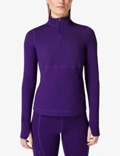 Sweaty Betty Therma Boost Stretch Recycled-polyester Running Top -Women Clothing Store R04127245 CELESTIALPURPLE ALT02