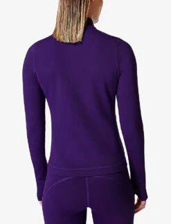 Sweaty Betty Therma Boost Stretch Recycled-polyester Running Top -Women Clothing Store R04127245 CELESTIALPURPLE ALT03