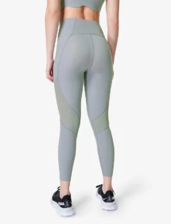 Sweaty Betty Aerial Power Ultra Sculpt High-rise 7/8 Stretch-jersey Leggings -Women Clothing Store R04127274 VAPOURBLUE ALT03