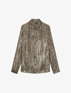 THE KOOPLES Leopard-print Woven Shirt