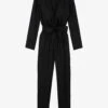 THE KOOPLES Jacquard-logo Sweetheart-neckline Woven Jumpsuit