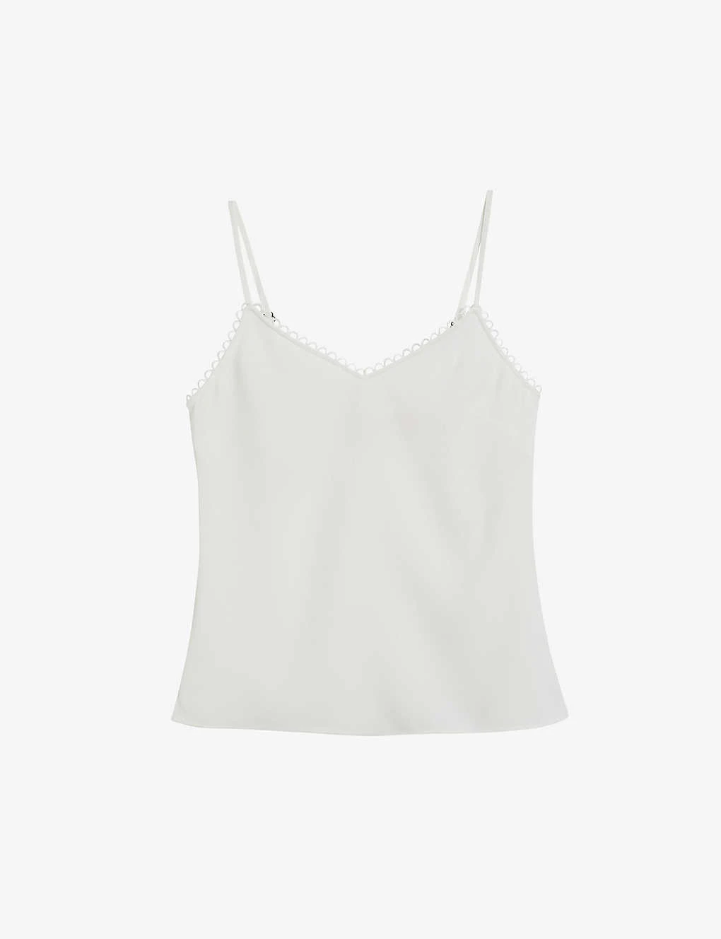 Ted Baker Andreno Looped-trim V-neck Woven Cami Top 1 Ted Baker Andreno Looped-trim V-neck Woven Cami Top
