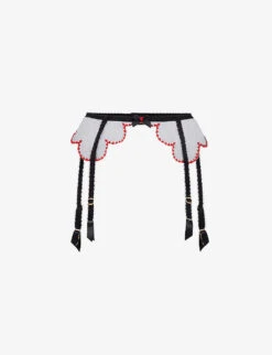 AGENT PROVOCATEUR Lorna Heart High-rise Mesh Suspender