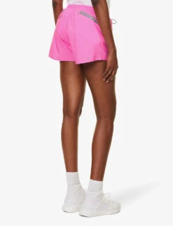 Adidas By Stella Mccartney Truepace Mid-rise Recycled-polyester Shorts -Women Clothing Store R04128939 SCREAMINGPINK ALT03